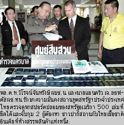 ภาพประกอบ ข่าวสาร ข่าวทั่วไป : จนท.มะกัน ชี้ช่องรวบ แหล่งปั๊มพาสปอร์ต