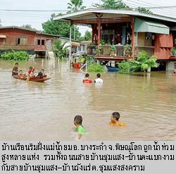 ภาพประกอบ ข่าวสาร ข่าวทั่วไป : ฝนจ่อถล่ม 17 จว. น้ำท่วมพิษณุโลก